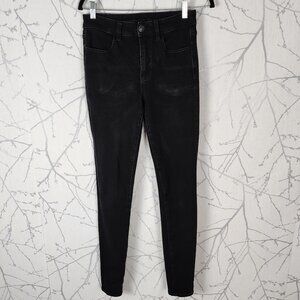 American Eagle Black Wash High Rise Jeggings X-Long